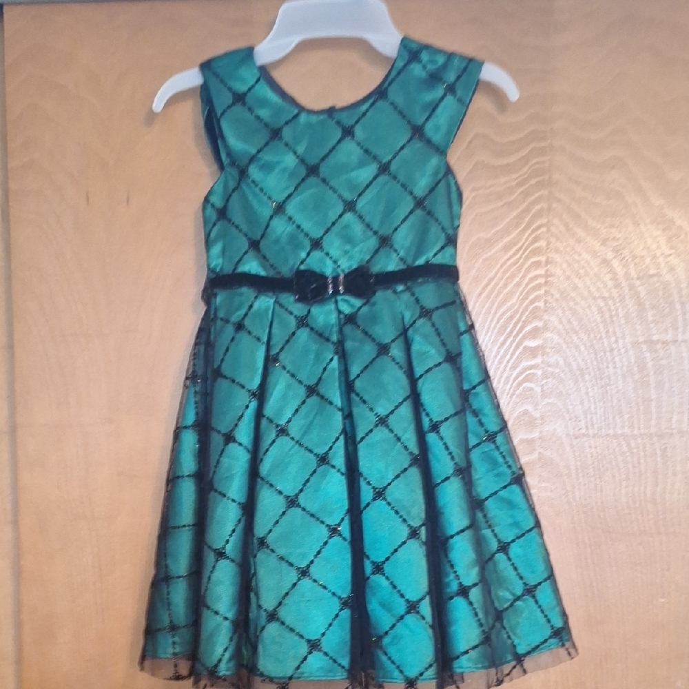 Elegant Green Kids Dress